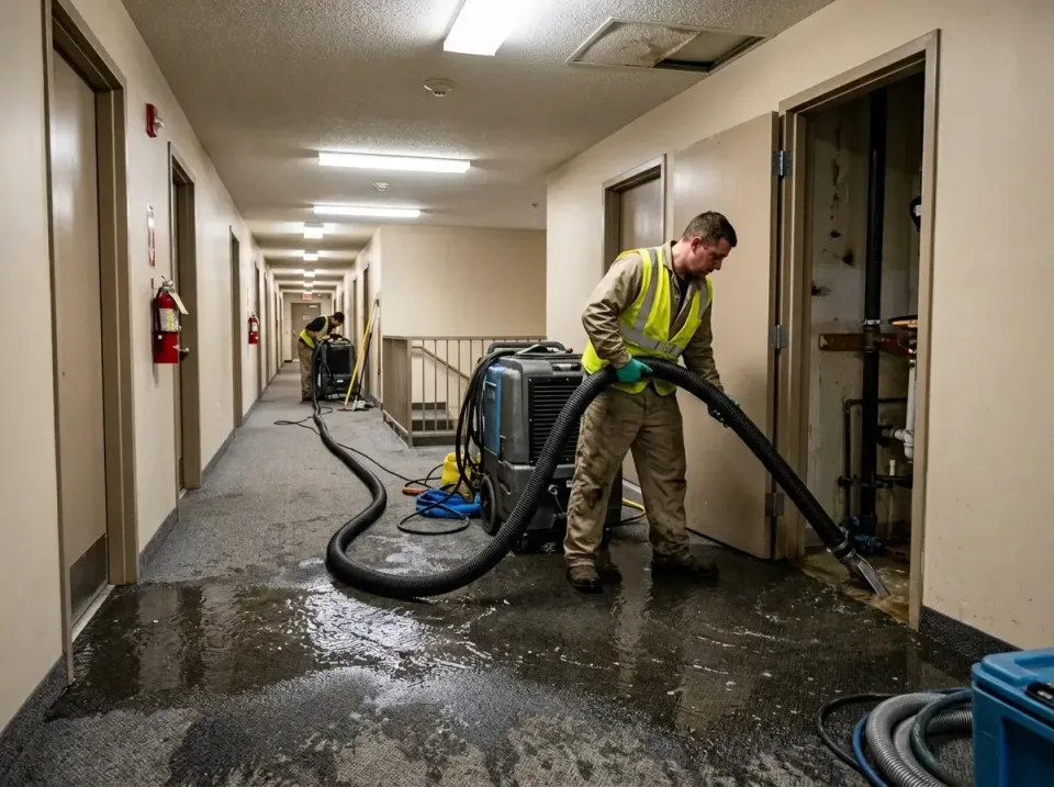 multi-unit-apartment-hallway-f-005 — frequently asked questions, Emergency Burst Pipe Water Extraction & Removal in Chesterl…